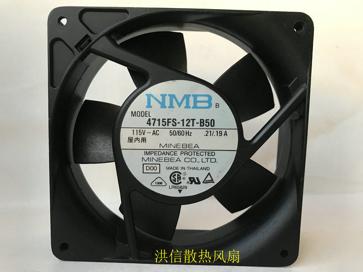 NMB 4715FS-12T-B50 AC115V 12038 12CM aluminum frame cooling fan