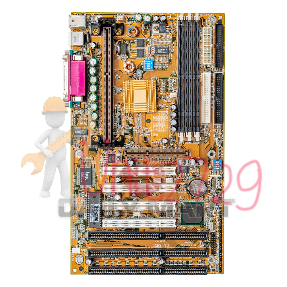 Used & Tested GIGABYTE GA-6BXC REV2.0 Motherboard