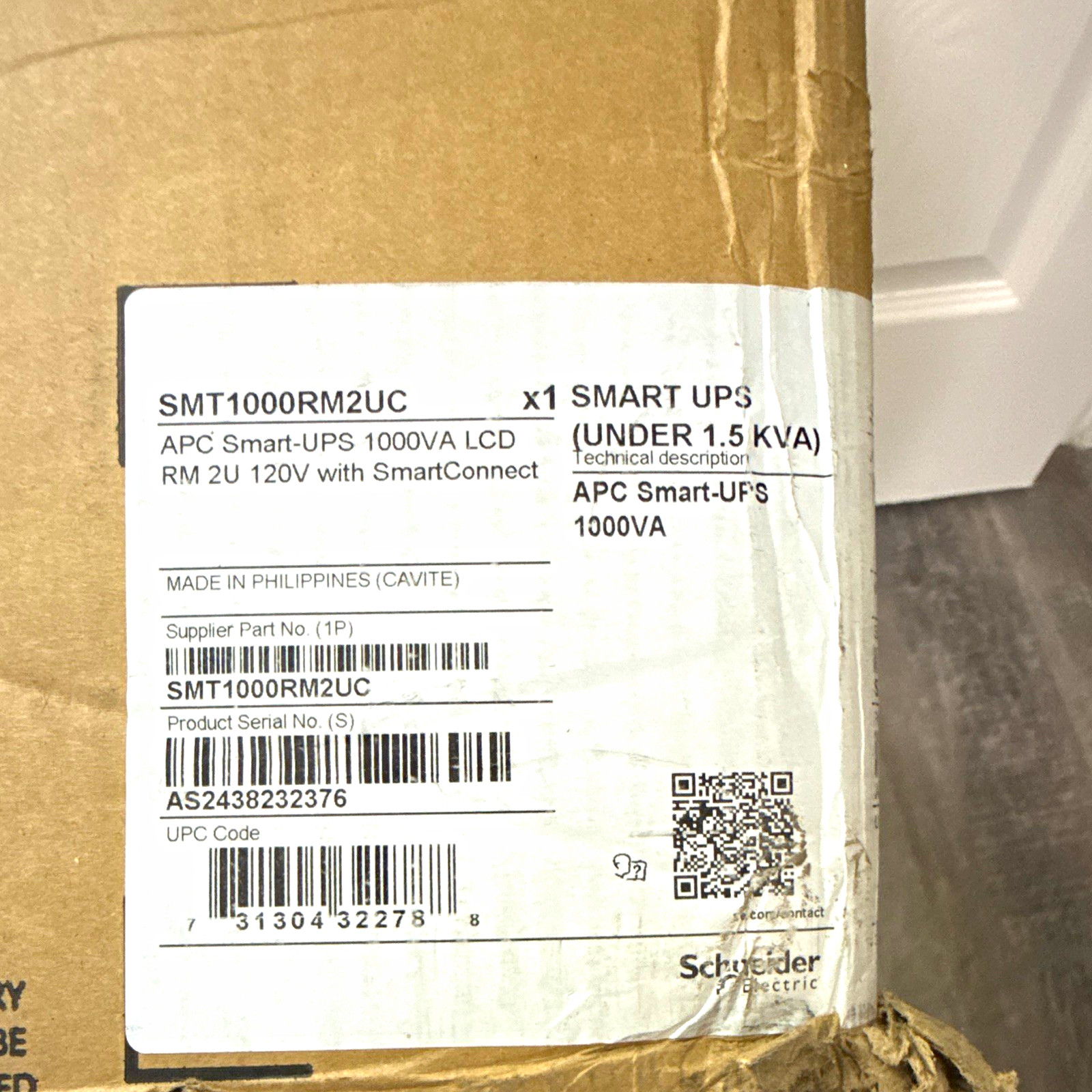 APC Smart-UPS SMT1000RM2UC 1000VA/700W 120V 8-Out Rack 2U LCD