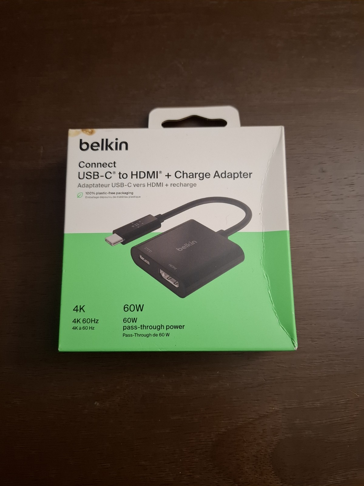 Belkin USB-C to HDMI + Charge Adapter 1:2 Portable Adapter - Black (AVC002BK-BL)