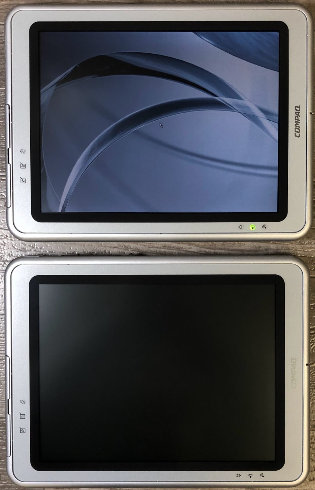 Lot of 2 Compaq Evo N800C Laptop | Windows XP Tablet Ed | Dock & Detach KB