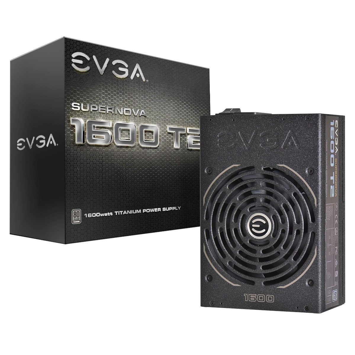 EVGA SuperNOVA 1600 T2 80+TITANIUM 1600W ECO Mode Fully Modular NVIDIA SLI Cross