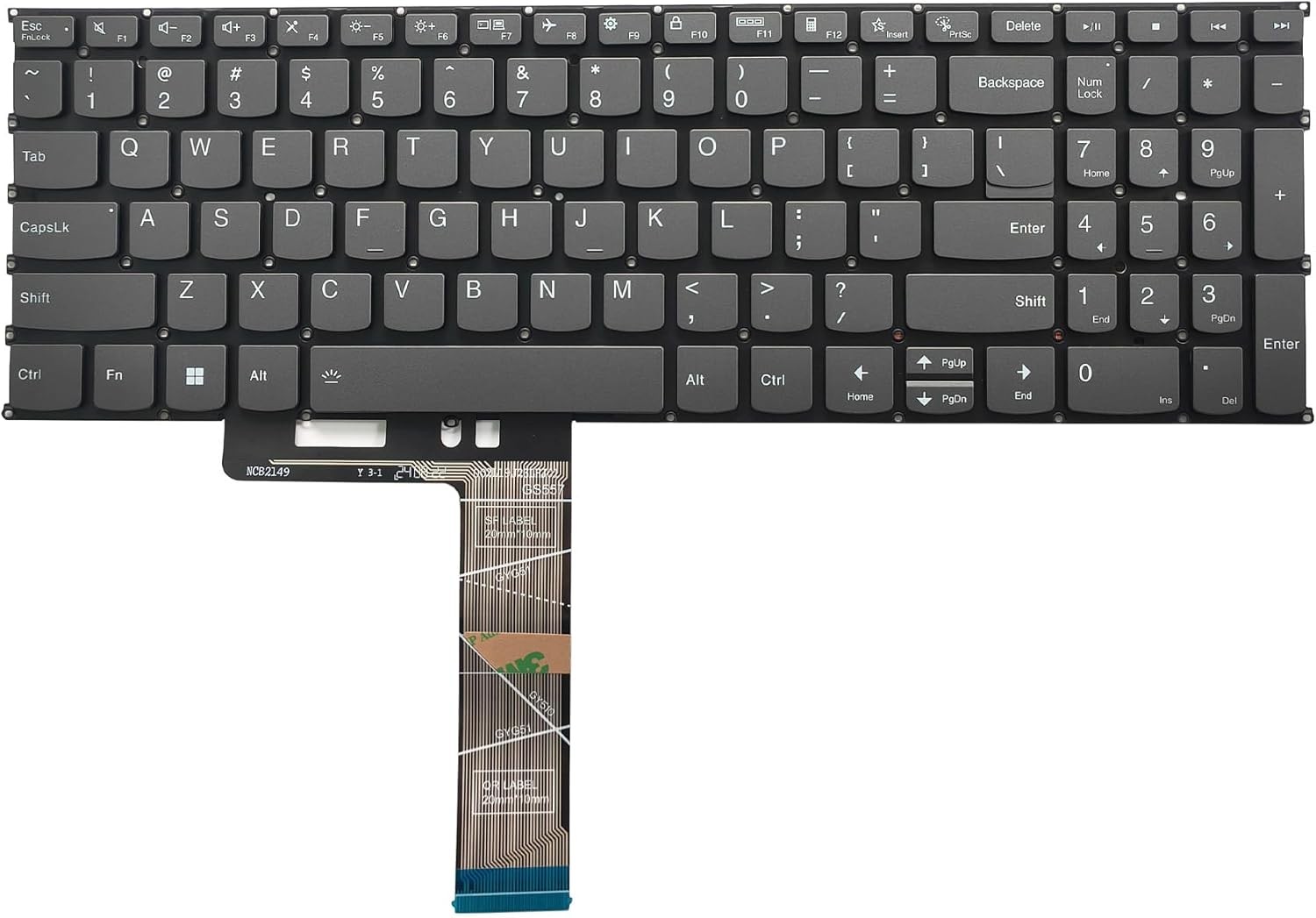 Replacement Keyboard for Lenovo ideapad 1-15IAU7 1-15IGL7 1-15IJL7 1-15IRU7