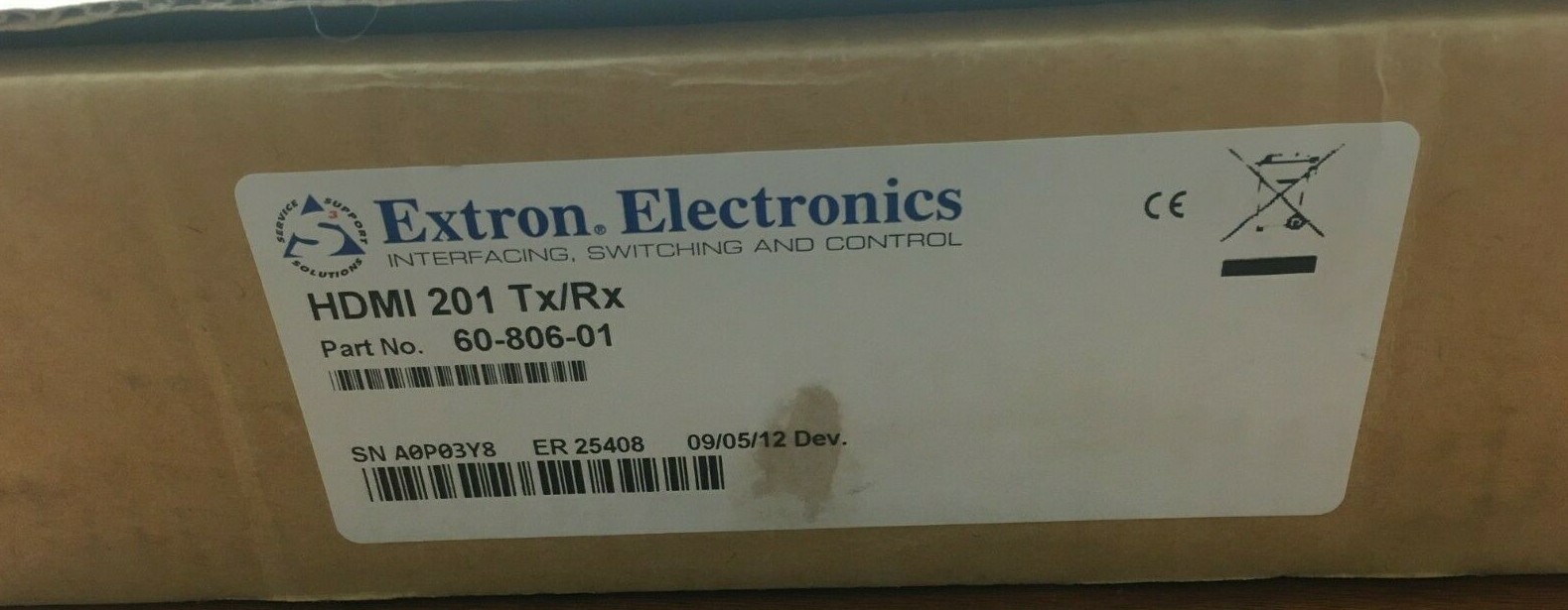 NEW Extron Electronics HDMI 201 Tx/Rx P/N 60-806-01