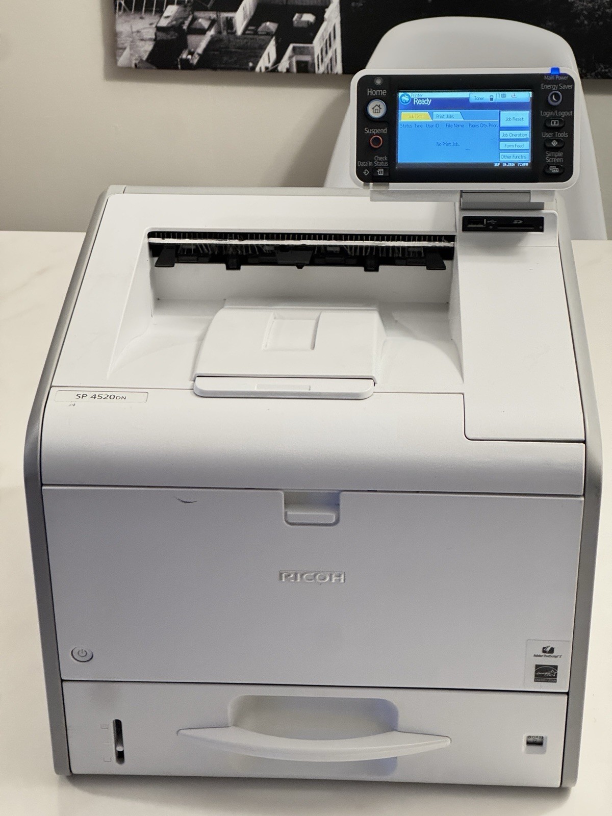Ricoh SP 4520DN Monochrome Laser Printer, Used 5.7k pages