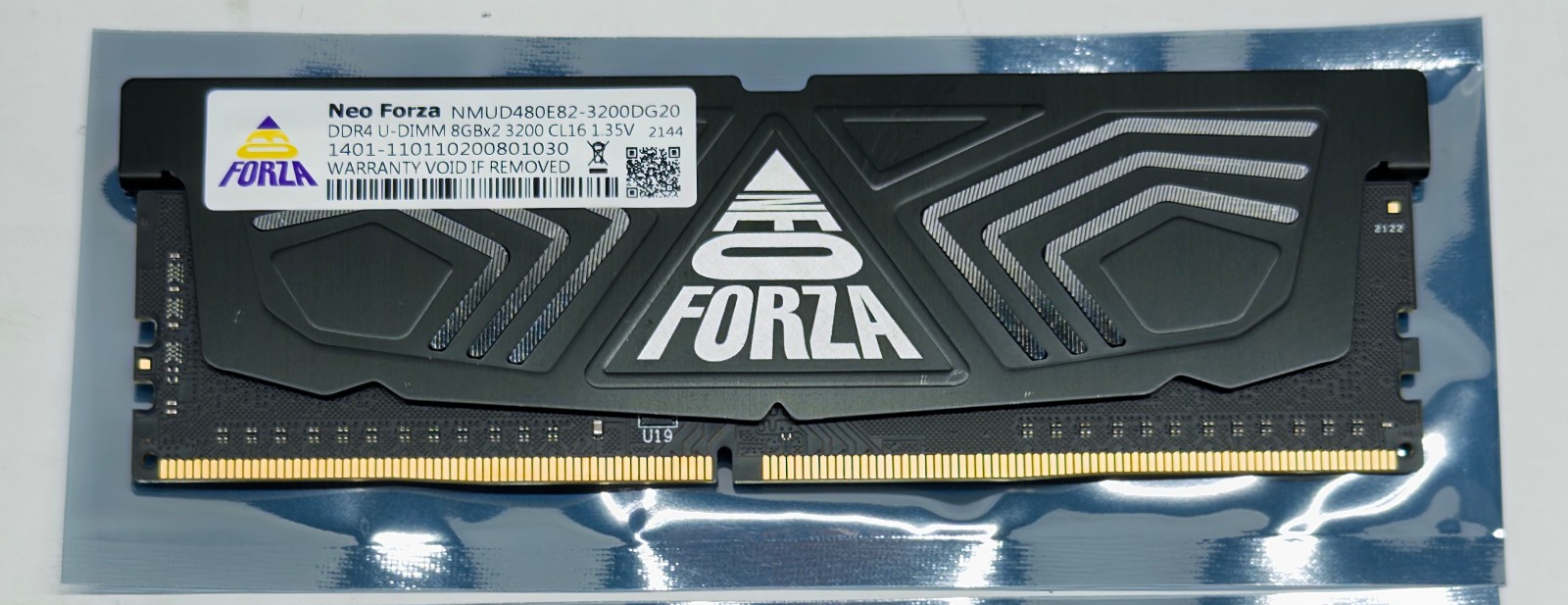 Neo Forza Faye 8GB (1x8GB) DDR4 DRAM 3200MHz CL16 288-Pin Desktop Memory RAM