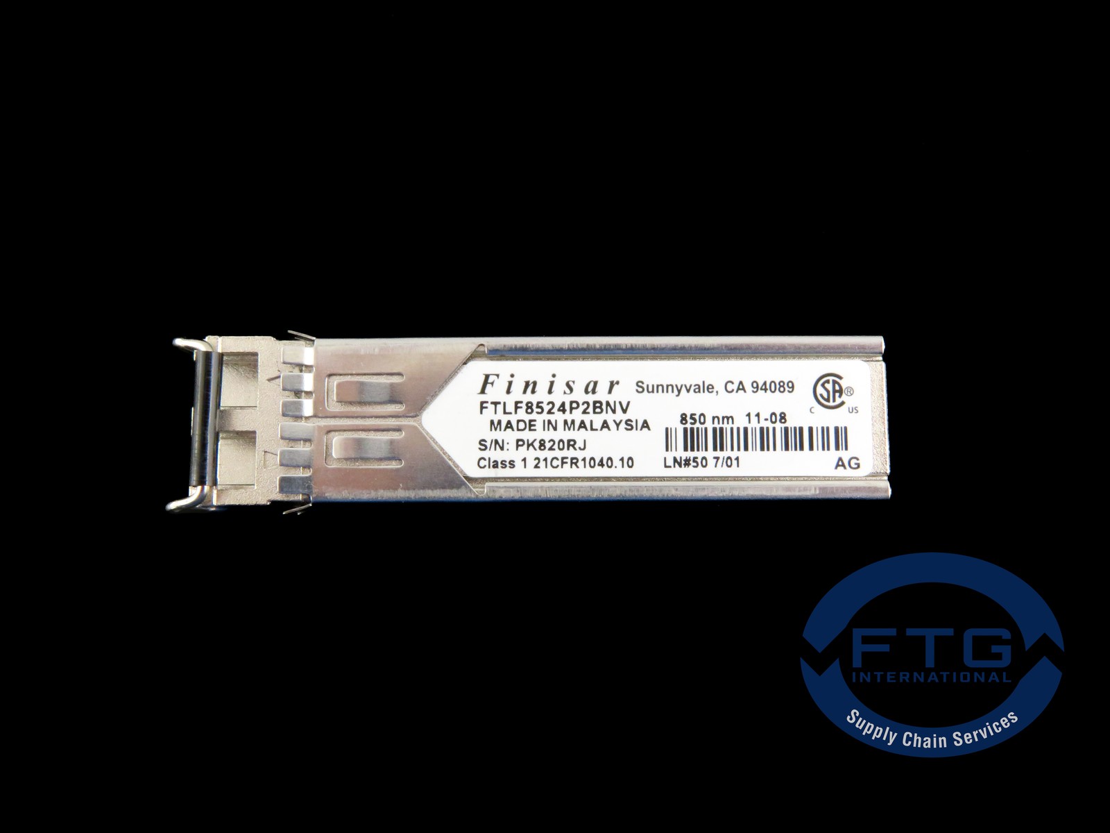 FTLF8524P2BNV Finisar 4.25Gbps SFP Transceiver Module