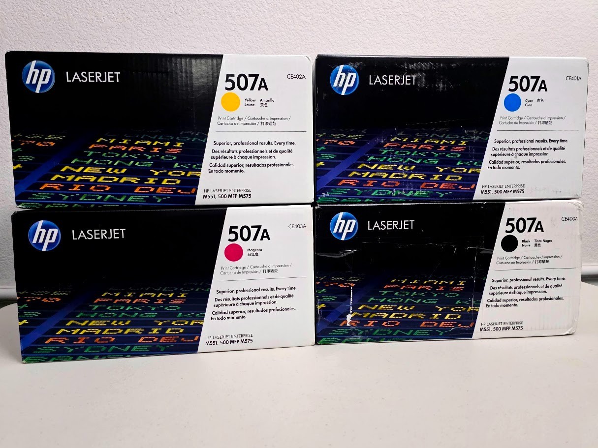 HP 507A CYAN (CE401A) Genuine Toner Cartridge