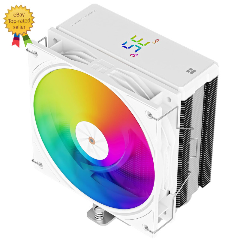 Assassin X 120R Digital ARGB White CPU Air Cooler, 2000RPM Speed,4 Heatpipes