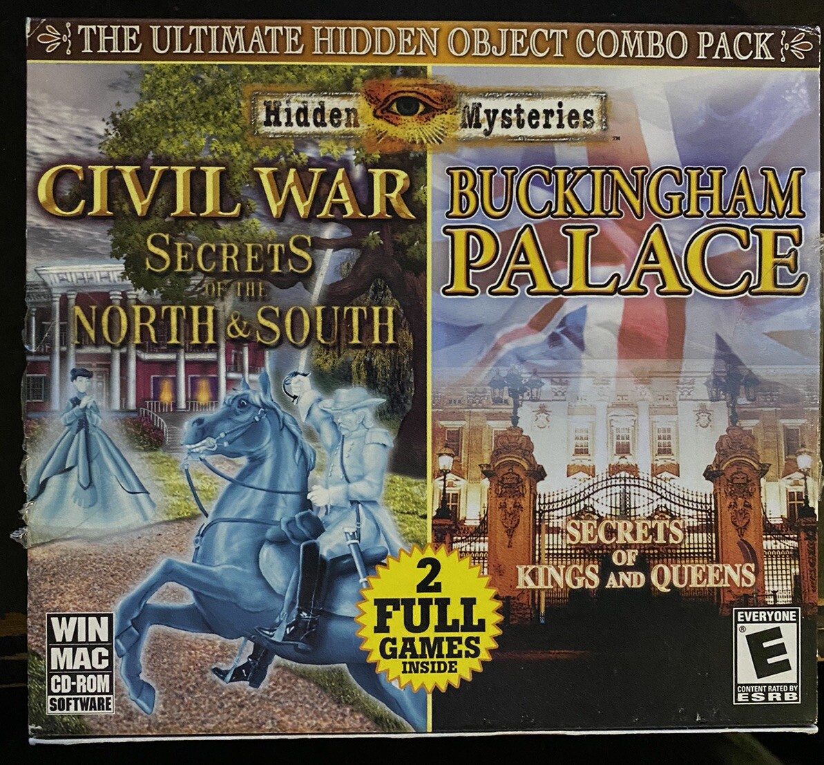 Hidden Mysteries PC MAC CD-ROM Civil War Buckingham Palace Secrets Game