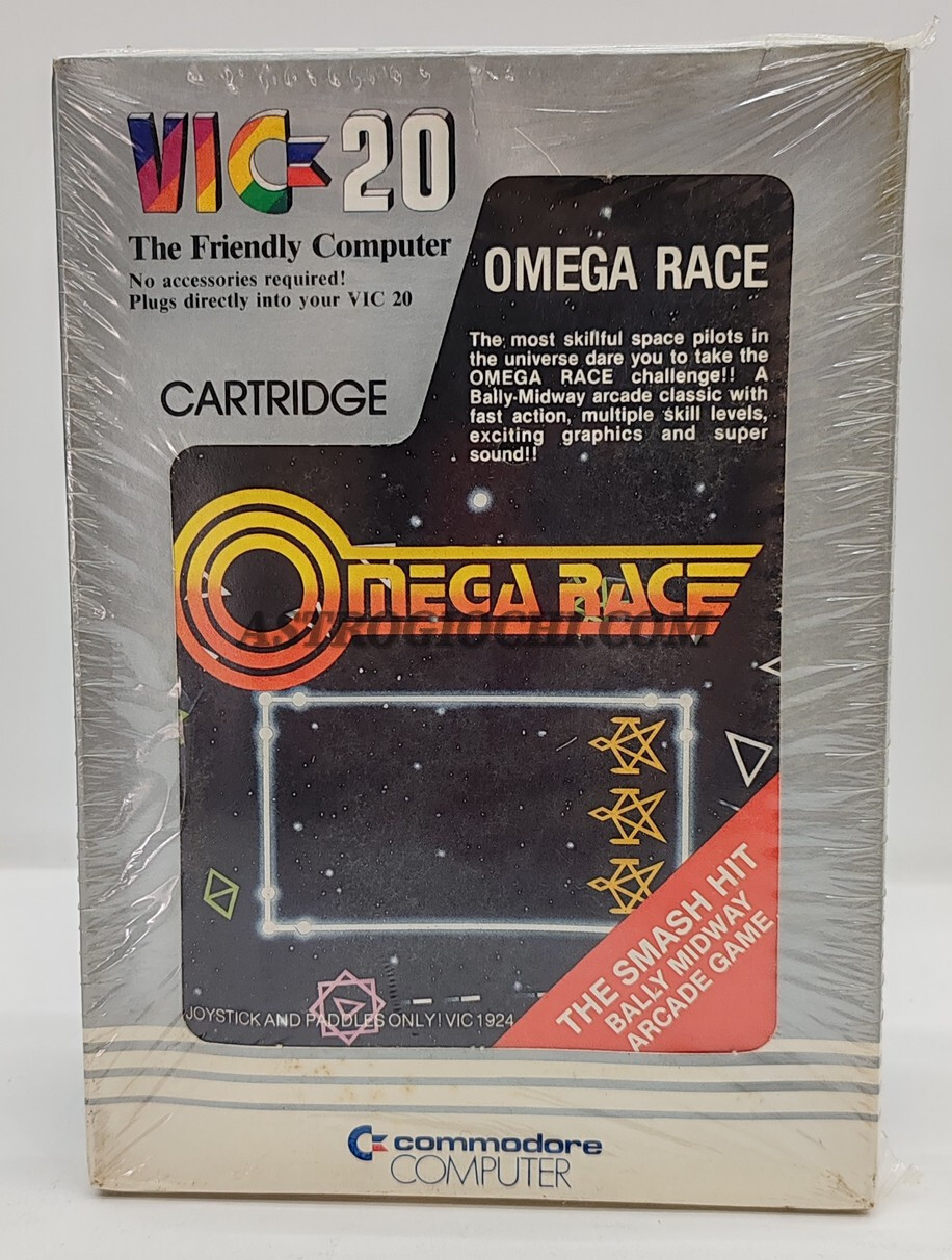 CCOMMODORE VIC 20 OMEGA RACE VINTAGE '81 CARTRIDGE ARCADE GAME NEW IN SEALED BOX