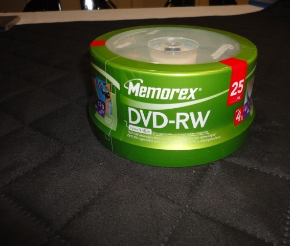 *Memorex* DVD-RW 25 Pack 4X / 4.7GB / 120 Min Rewritable Disc - Sealed Pkg.