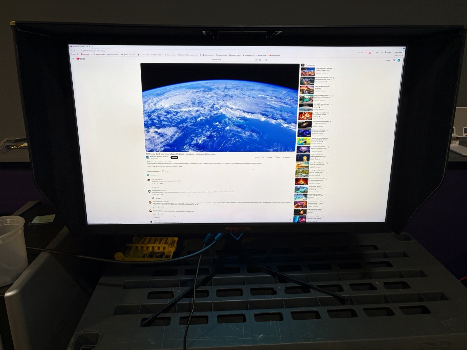 Acer Predator X27 Pbmiphzx 27" UHD IPS LED Gaming Monitor w/Stand, AC & Shades
