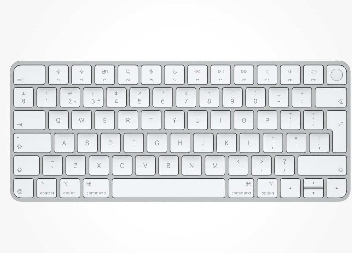 Apple Magic Keyboard with Touch ID  - A2449 -White - Lightning - Excellent