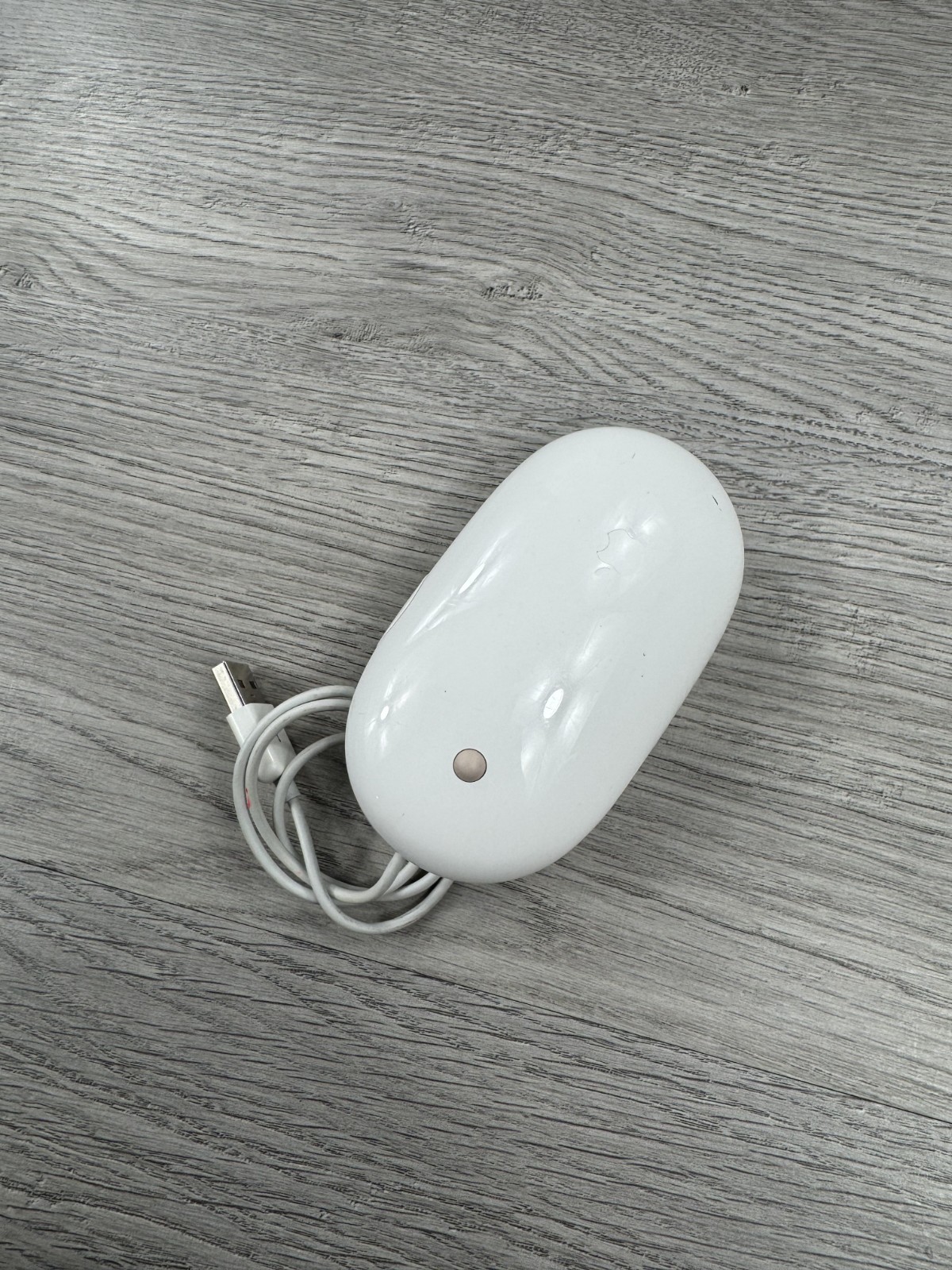 Original Apple Mighty Mouse A1152 EMC No:2058 USB white mouse