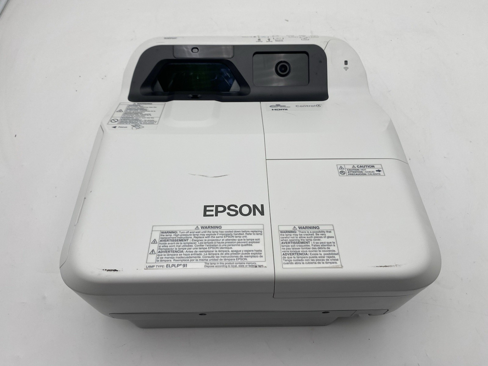 Epson BrightLink 695Wi Short-Throw 3LCD 3500 Lumens HDMI 3963 Lamp Hours