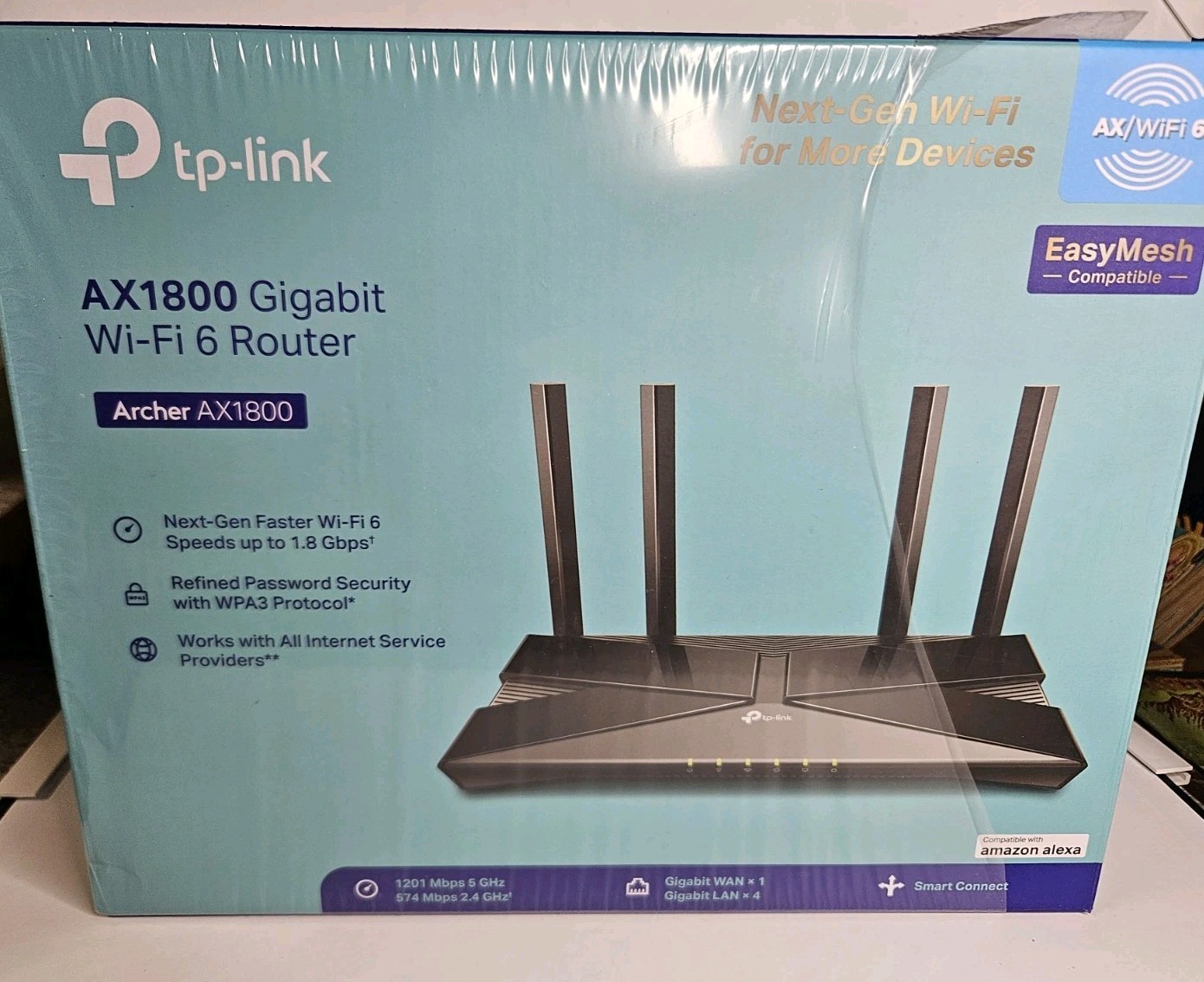 TP-Link Archer AX1800 WiFi 6 Gigabit Router Dual Band AX1800 Open Box New