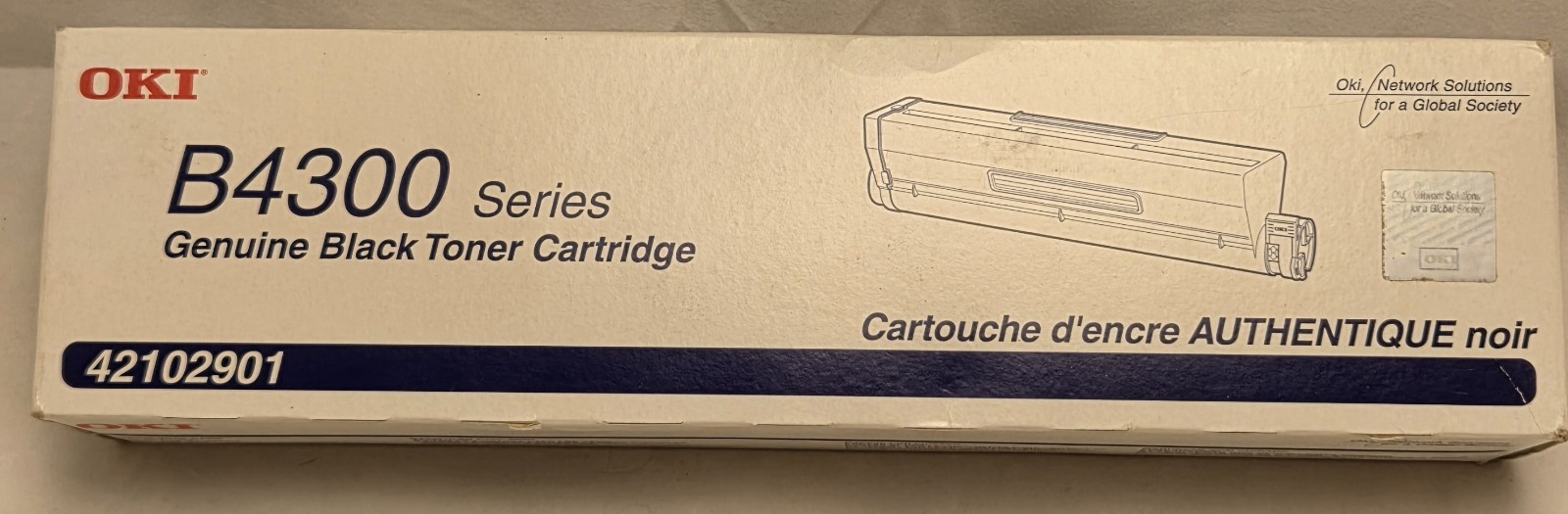 Okidata 42102901 Black Toner Cartridge 42102901 Genuine B4300 New In Box