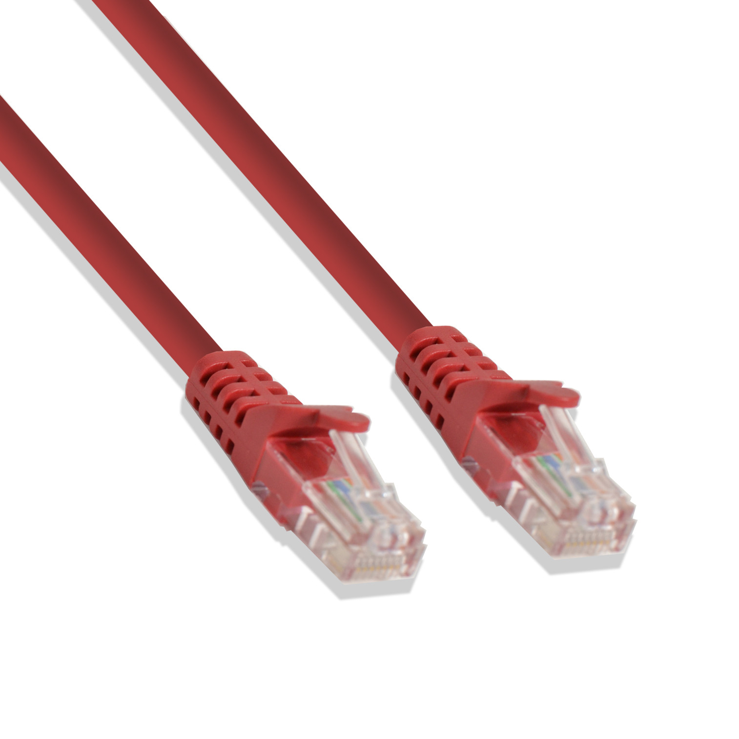 5FT Cat5e UTP Ethernet Network Patch Cable RJ45 Lan Wire Red (25 Pack)
