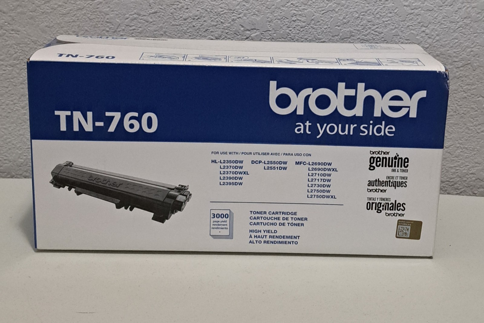 Brother TN-760 High Yield Replacement Toner Cartridge New