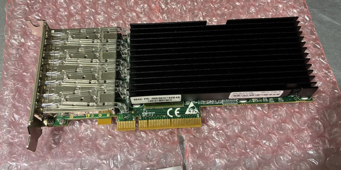 Silicom PE310G4SPI9LA-XR Quad-Port 10Gb PCI-e 3.0 x8 Ethernet Adapter - 28 Avail