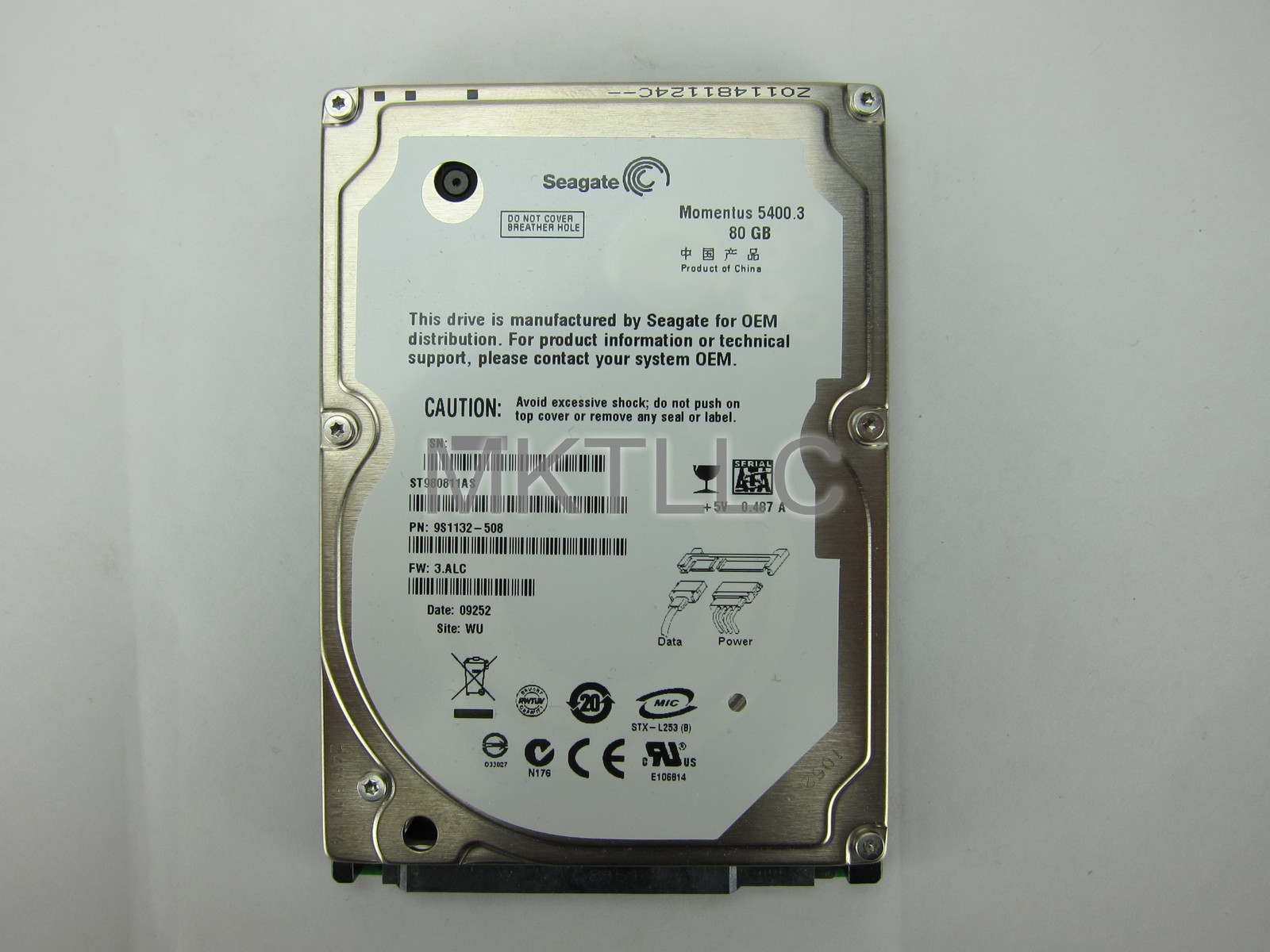 Seagate Momentus ST980811AS 80GB 8MB 5400RPM SATA 2.5" HDD