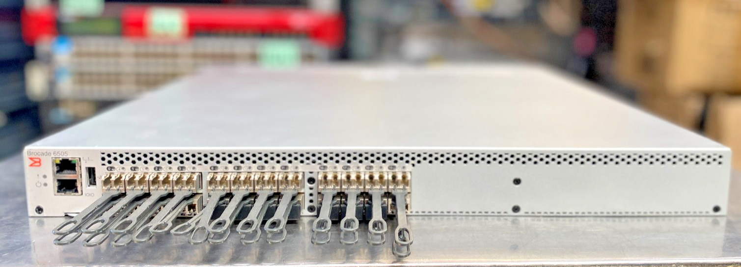 Brocade 6505 16GB Switch 24 Active Ports FC Switch | HD-6505-12-16G-0R | 2xPSU