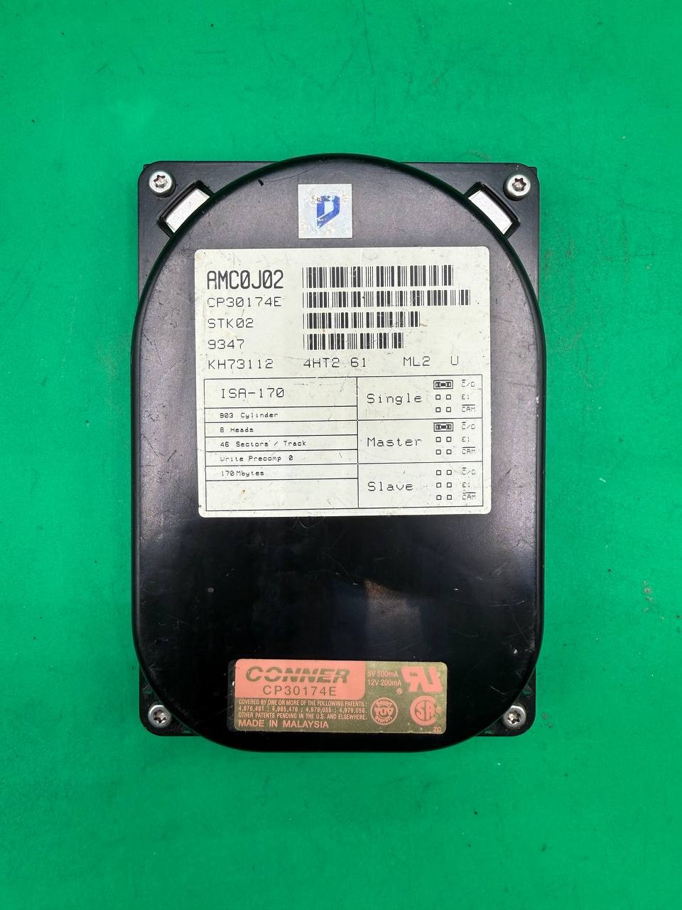 Conner CP30174E ISA-170 170MB 3.5" IDE Internal Hard Drive RE