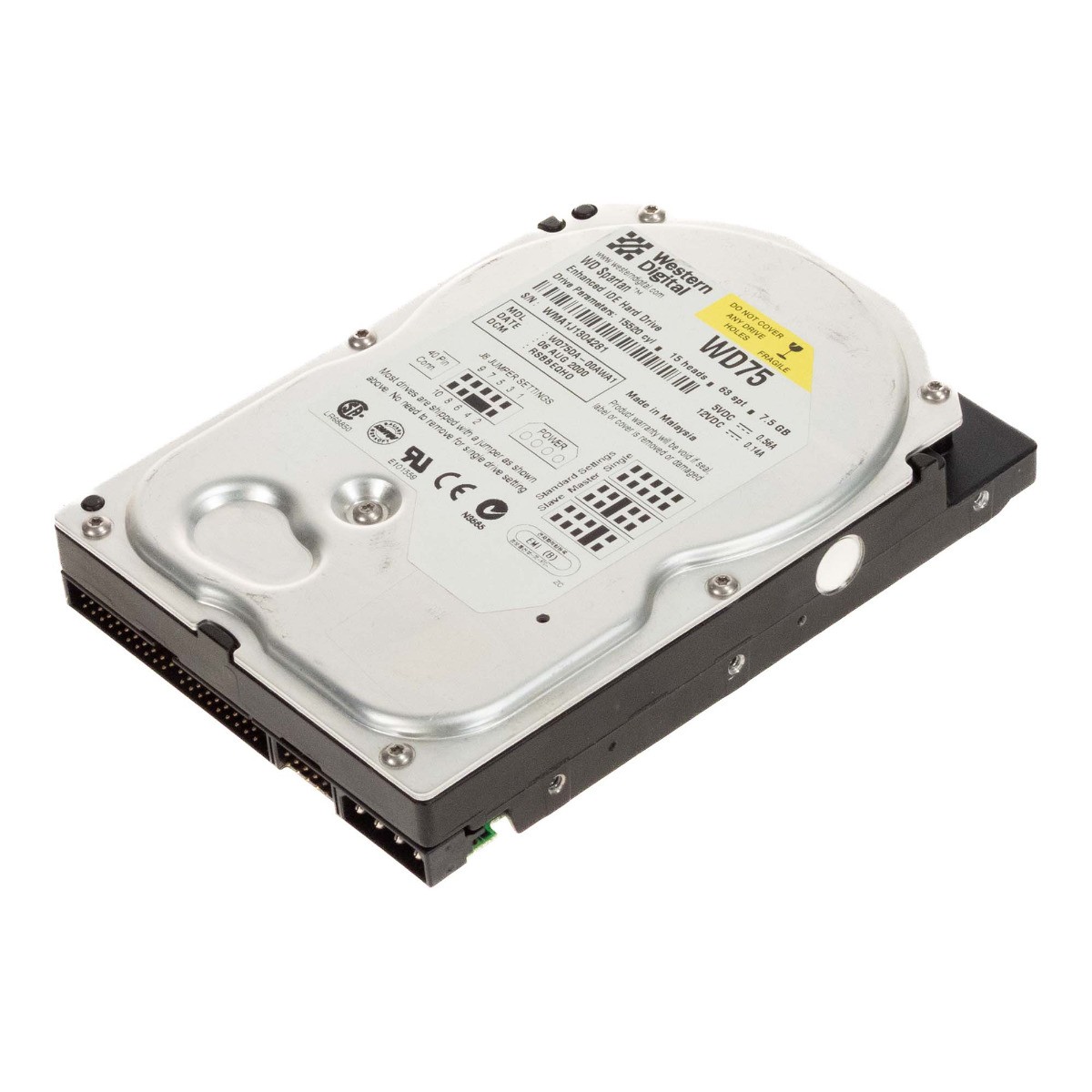 HARD DRIVE WD SPARTAN WD75DA-00AWA1 7.5GB 5.4K 2MB ATA 3.5'' 