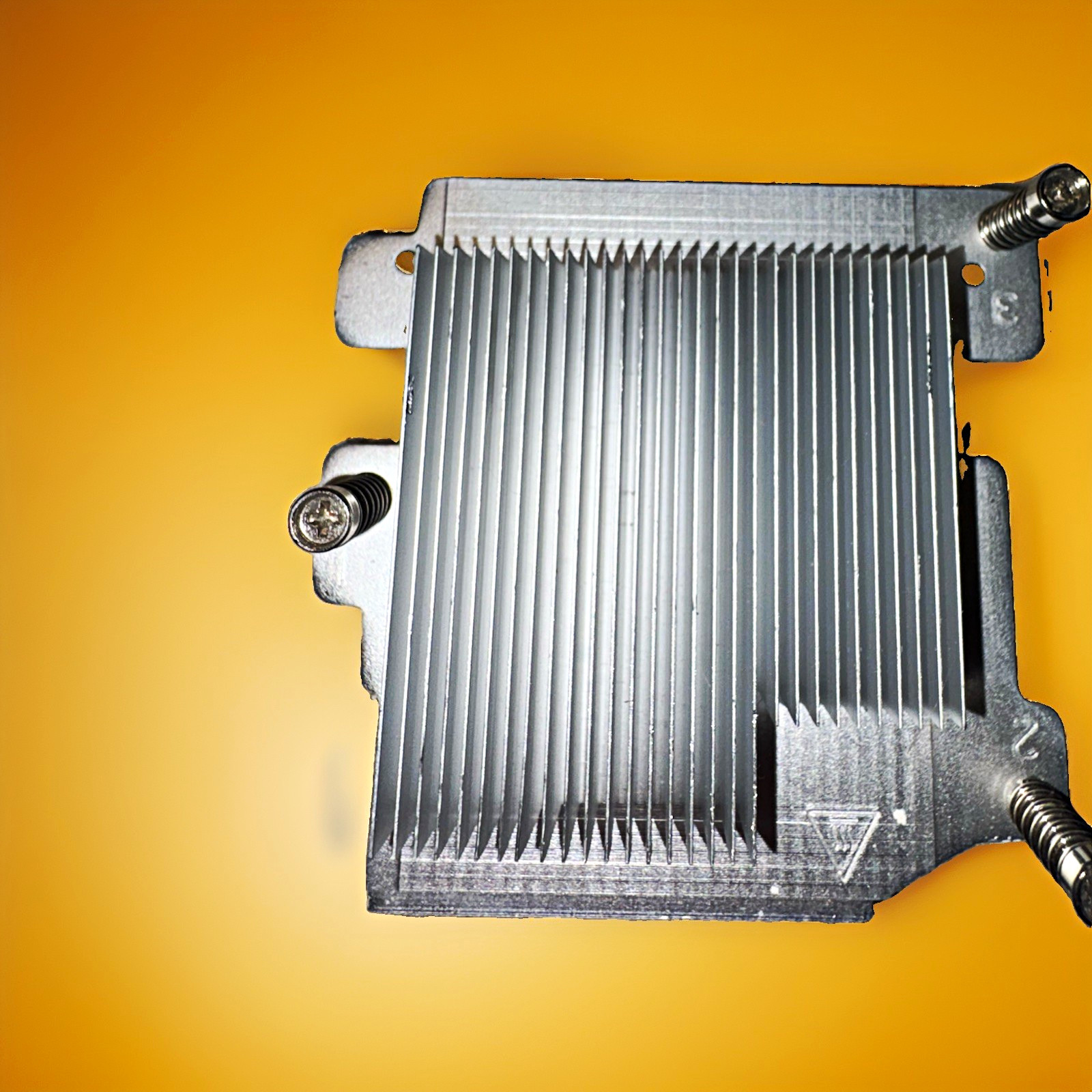 Aluminum CPU Heatsink Cooler, Silver, Spring-Loaded Mounting Screws, No Fan