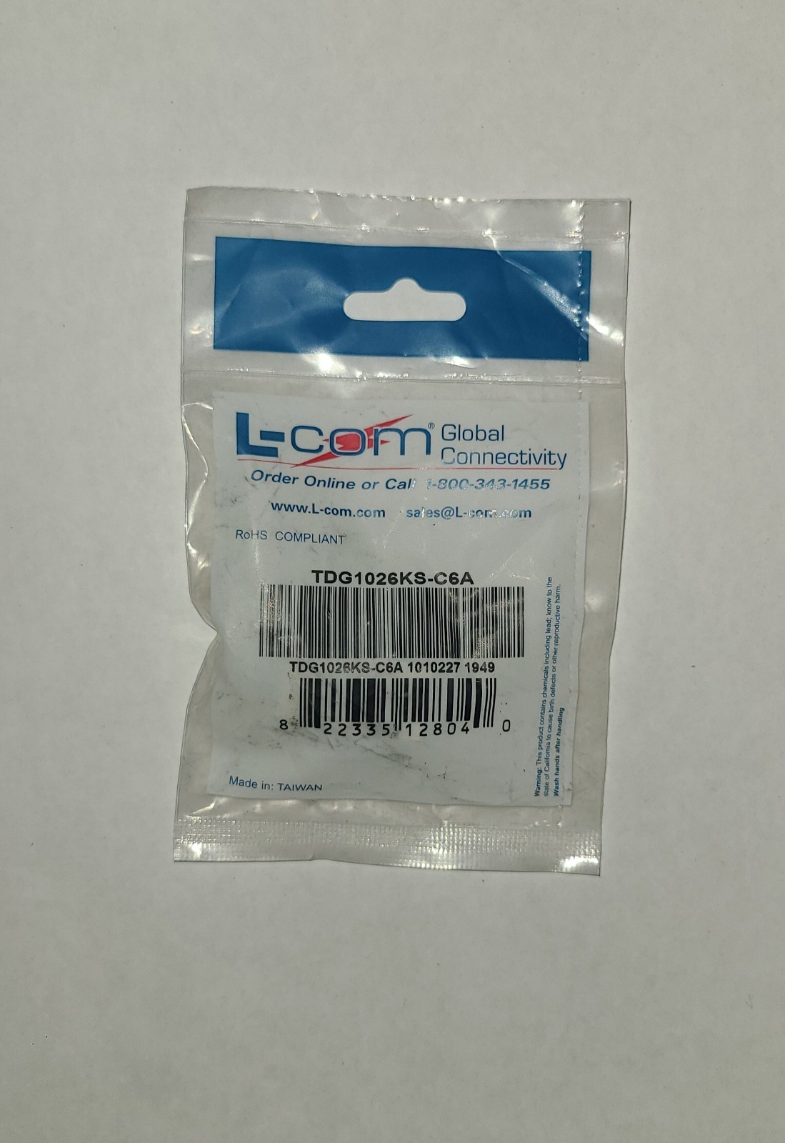 (LOT of 5) - L-Com Cat 6A Jack TDG1026KS-C6A