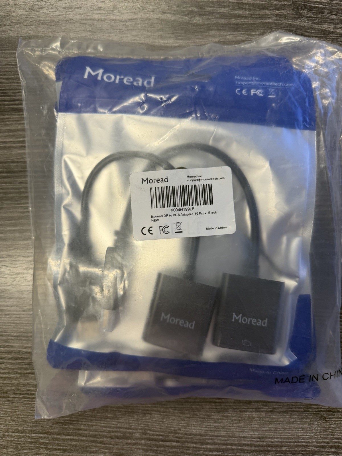 LOT OF 10  Moread Gold Plated  HDMI To VGA Adapter 2-pack