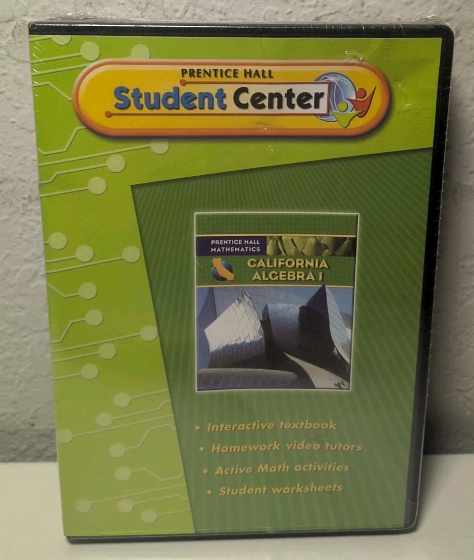 Prentice Hall Student Center Mathematics CALIFORNIA ALGEBRA 2 (2009 CD-ROM) NEW