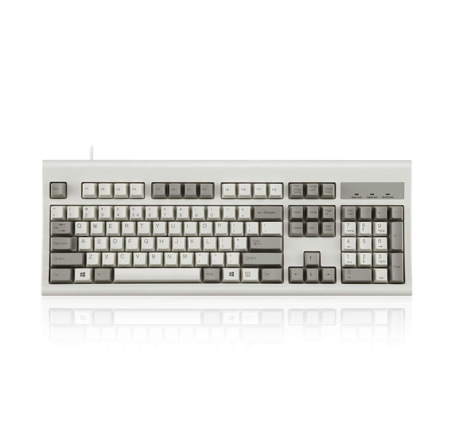 Perixx PERIBOARD-106M, Wired Performance Full-Size USB Keyboard, Curved Ergonomi