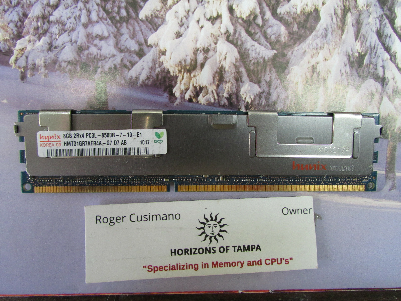 8GB DDR3 PC3-8500 RDIMM HMT31GR7AFR4A-G7 Server Memory RAM