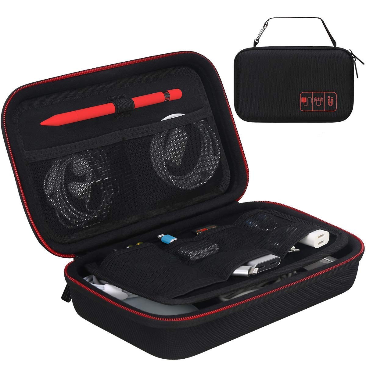 Canboc Hard Travel Electronic Organizer Case for MacBook Power Adapter Charge...