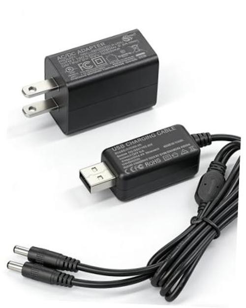Charger USB-DC Dual Port Wall Adapter for 7.4V 2200mAh 3000mAh Li USB01