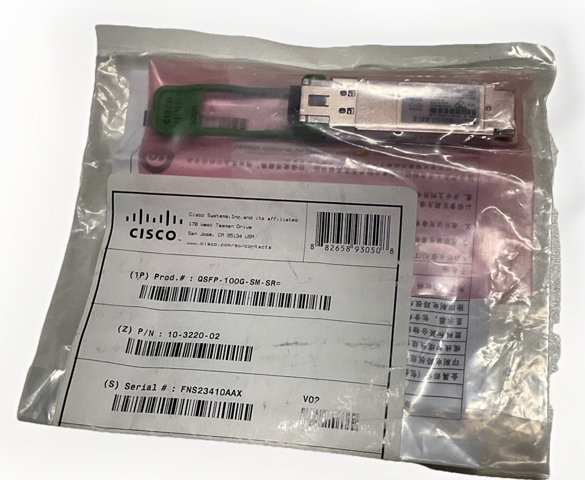 NEW OEM GENUINE Cisco QSFP-100G-SM-SR 10-3220-02 100GBASE QSFP28
