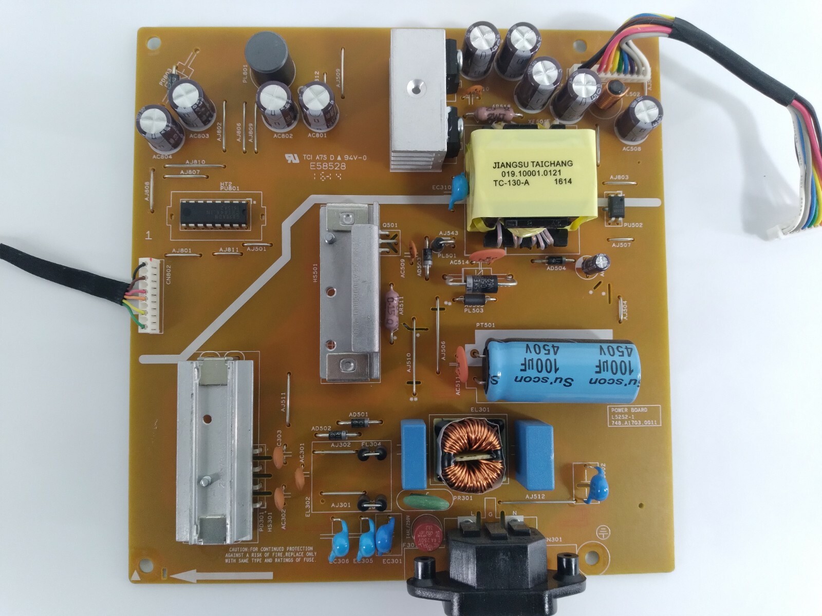 Dell UltraSharp 27" LCD Monitor U2717D Power Supply Board PSU L5252-1M