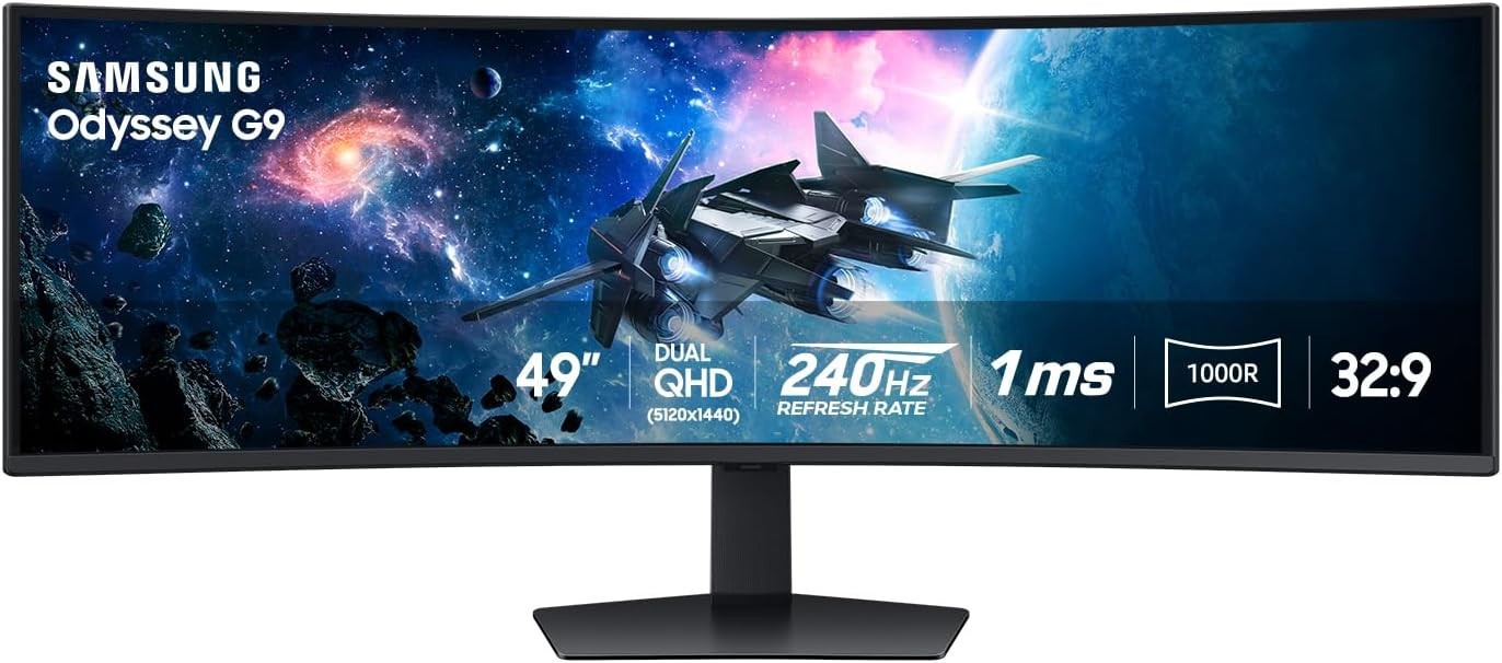 Samsung 49” Odyssey G9 Series DQHD 1000R Curved Monitor LS49CG954ENXZA NEW