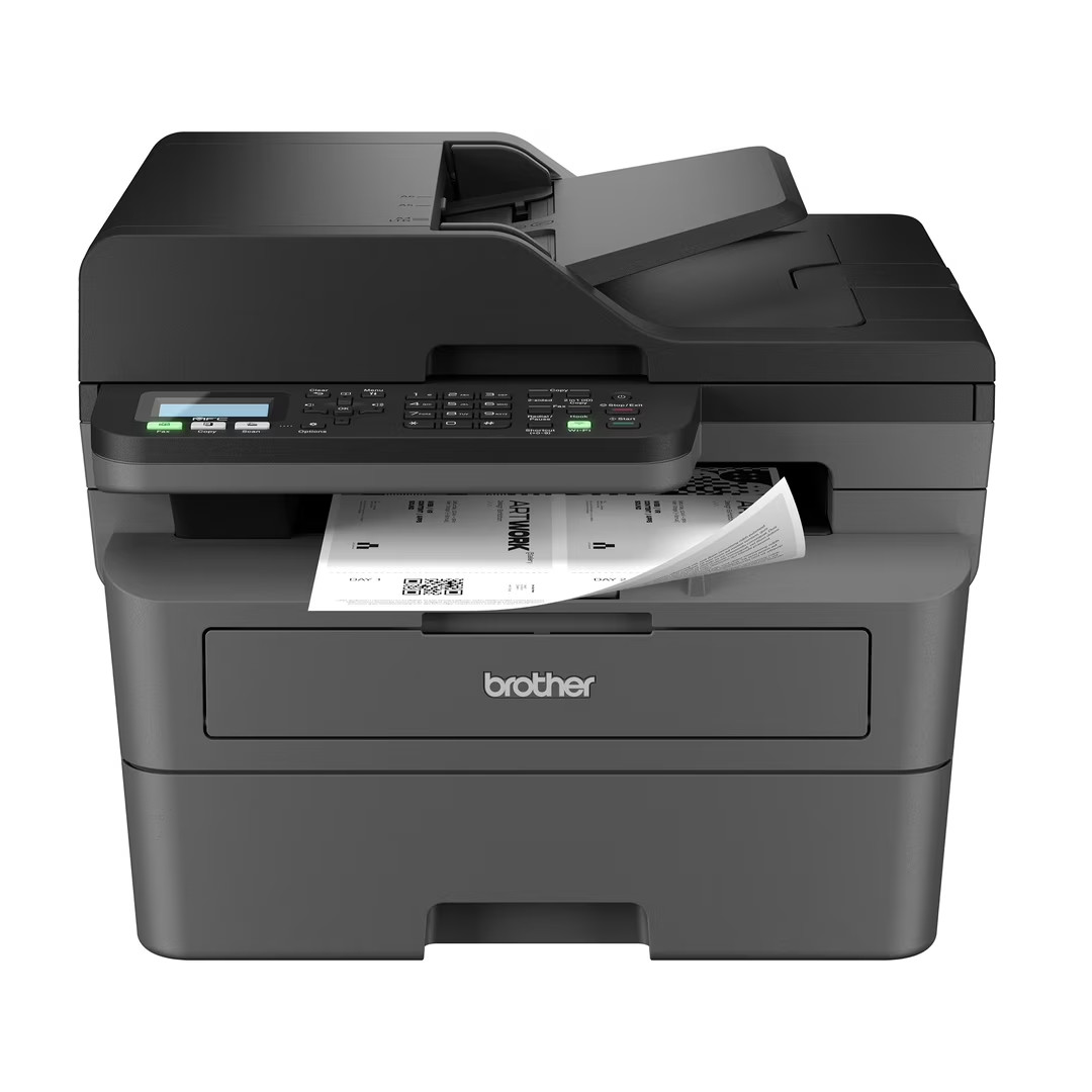 Brother Wireless MFC-L2760DW Compact Monochrome All-in-One Laser Printer with Co