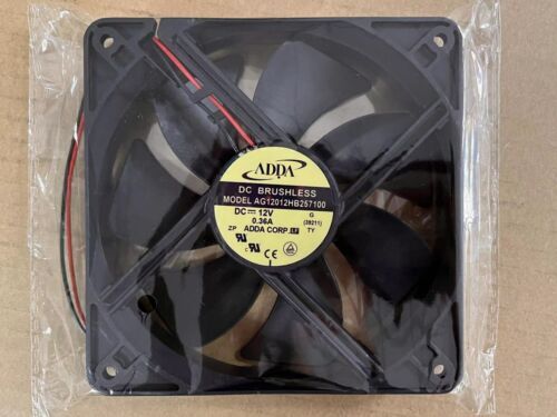 ADDA AG12012HB257100 12V 0.36A 12025 12cm 2-wire double ball cooling fan