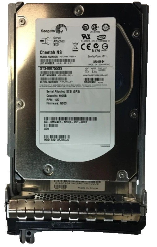 DELL Seagate Cheetah NS ST3400755SS 400GB 3.5" SAS Enterprise Hard Drive Server