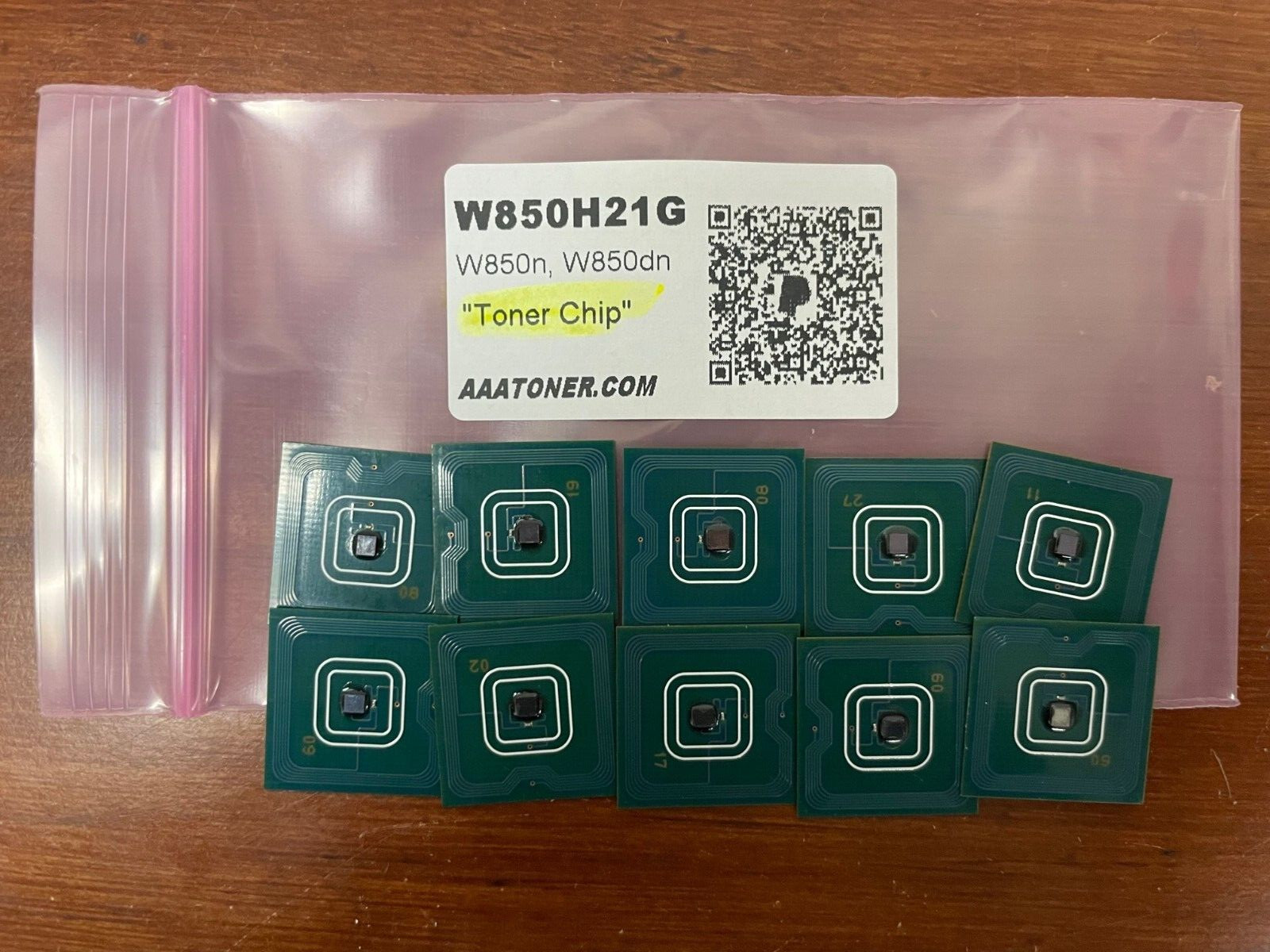 10 x Toner Chip " W850H21G " for Lexmark W850, W850n, W850dn Printer Refill