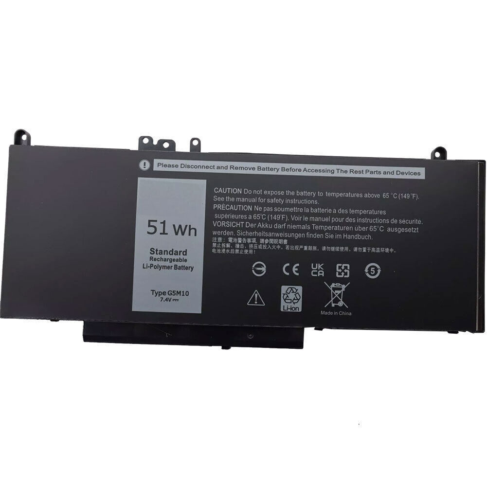 Lot 1-10 Battery for Dell Latitude E5450 E5550 15.6" WYJC2 8V5GX G5M10 7.4V 51Wh