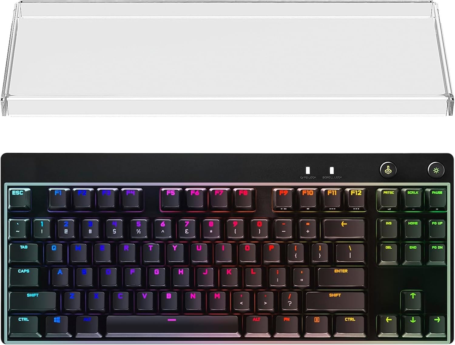 Clear acrylic dust cover for tenkeyless/tkl/80% keyboard