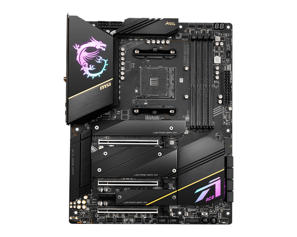 MSI MEG X570S ACE MAX WiFi 6E M.2 PCIe 4.0 Motherboard support AMD R7 5800x