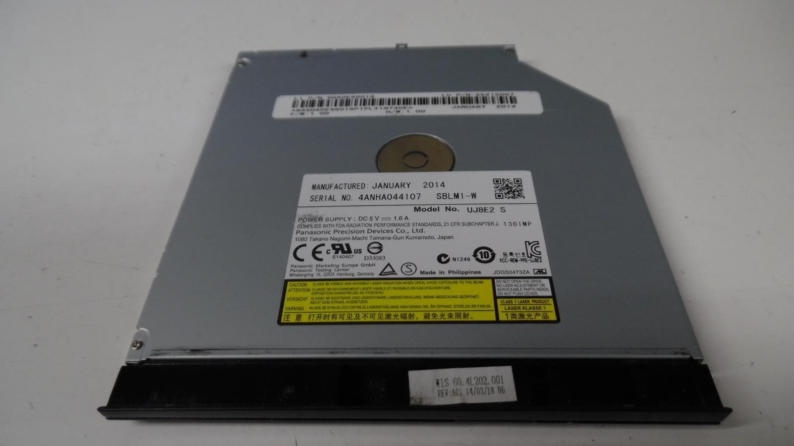 Genuine Lenovo ThinkPad T540P - HLDS Super-Multi DVD Writer * UJ8E2 45N7649