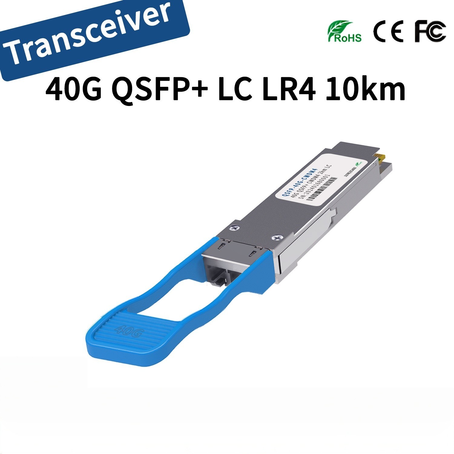 JG661A HPE Compatible 40G QSFP+ LC LR4 SM 10km 1310nm Transceiver