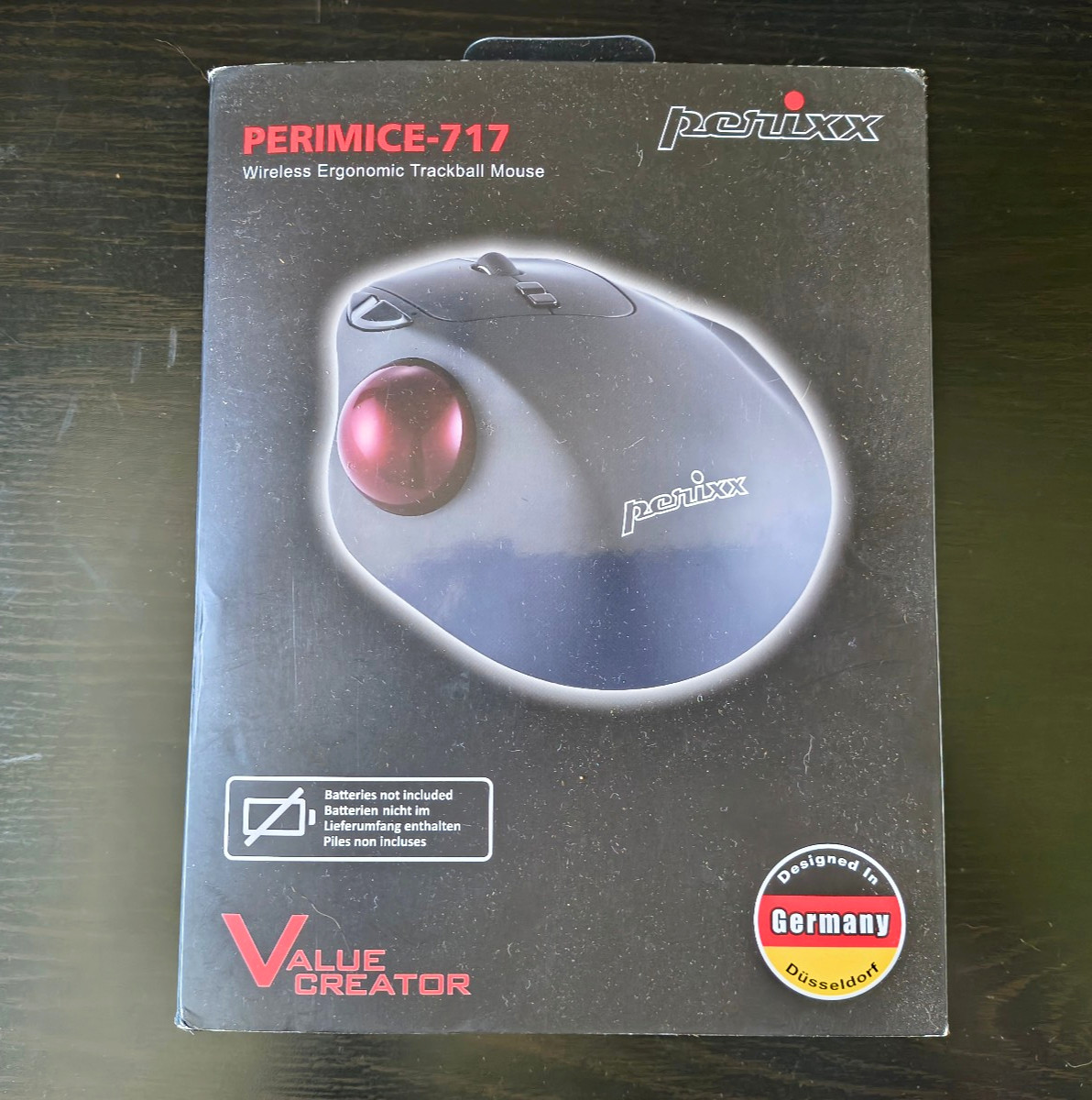 Perixx Peirmice-717 Wireless Ergonomic Vertical Trackball Mouse